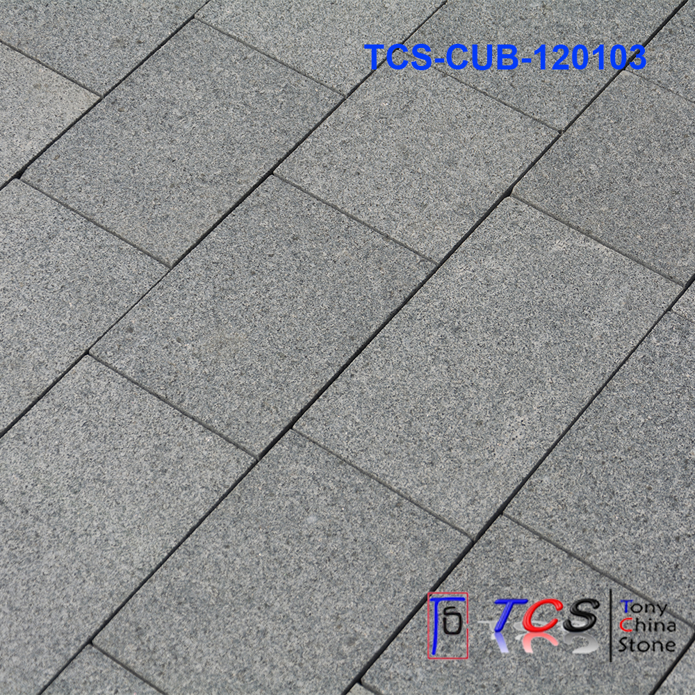 Block Paving -Mixed Size -G654 -Flamed